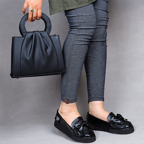 کیف وکفش چرم مشکی